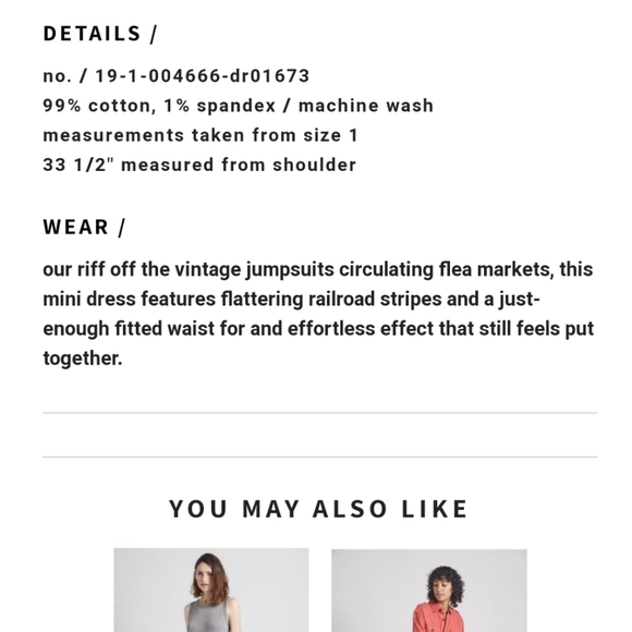 NWT CURRENT ELLIOT | The Sleeveless Jumpsuit Dress - Picture 6 of 7